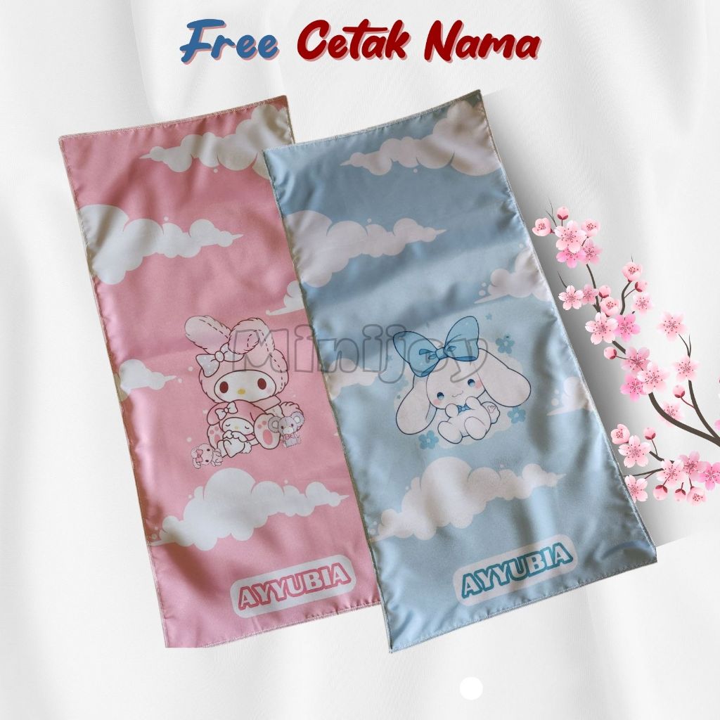 Sajadah Anak Custom Nama Souvenir Anak Perempuan Laki Laki TK SD Hadiah Ulang Tahun Khitan Syukuran