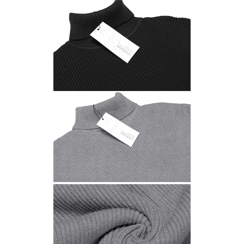 TYB Valir RLMen Sweater Rajut Pria Knitwear Turtle neck Bahan Tebal Lembut