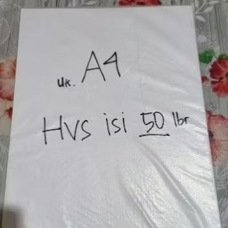 

Kertas HVS A4 Eceran Isi 50 Lembar / Paper Fotocopy Murah