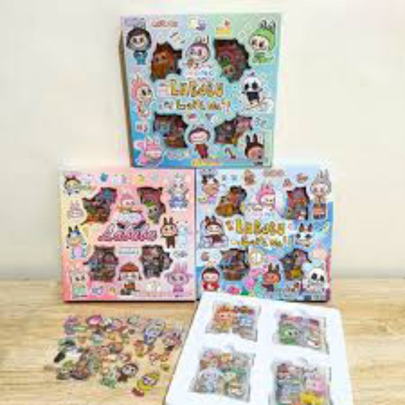 

Motif Kartun Korea Sticker Labubu Lucu Anti Air Dekorasi Handbook Scrapbook DIY