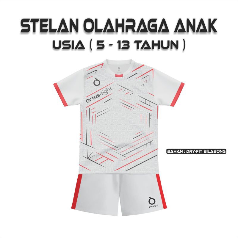 Jersey bola anak anak/ kaos futsal anak tk, sd, smp