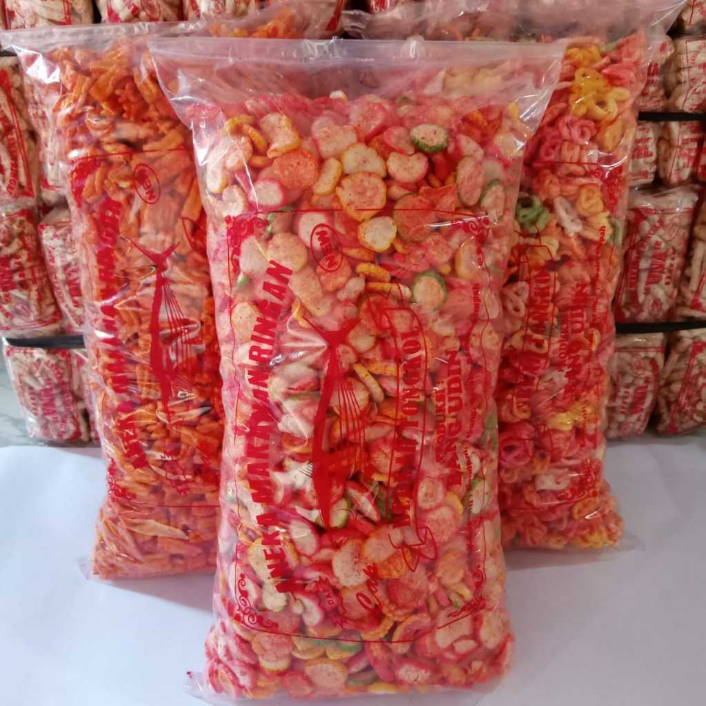 

Kerupuk Seblak 1 Ball Rasa Balado Pedas Manis Camilan Kiloan
