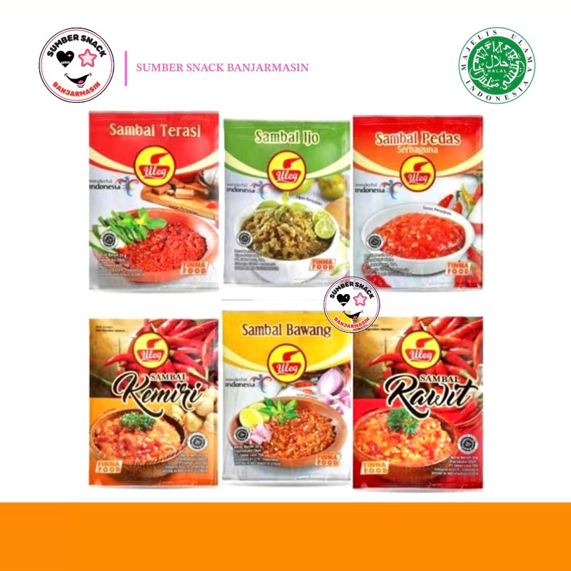 

Finna Sambal Uleg Sachet (9 Varian Rasa) (18g)