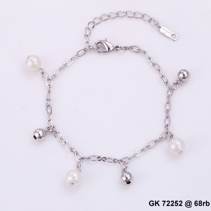 gelang kaki anklet xuping putih 72252