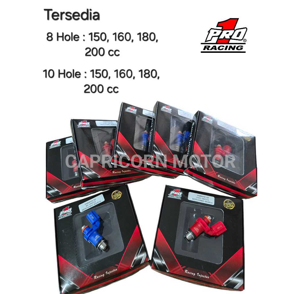 INJEKTOR RACING PRO1 MIO M3 AEROX VIXION V2 8 10 LUBANG HOLE PRO 1 INJECTOR