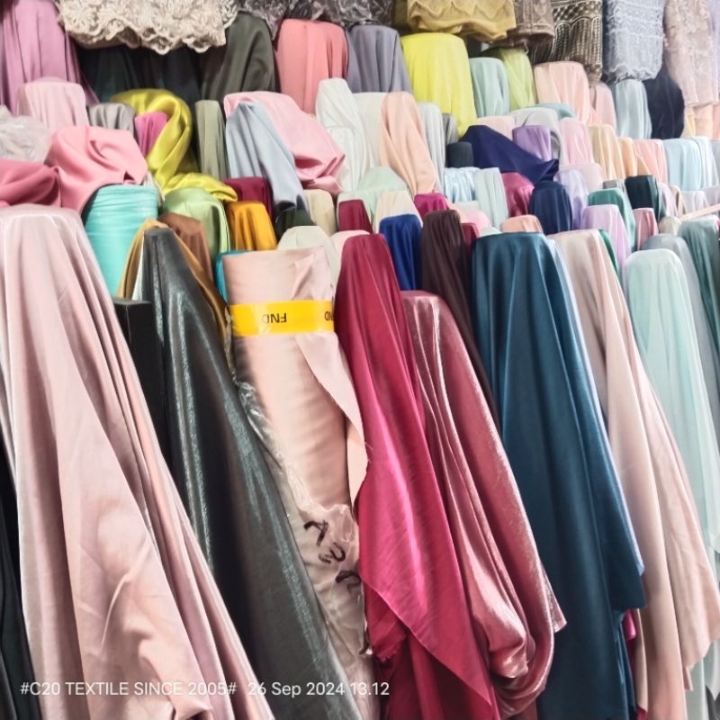 HARGA/0,5 M / BAHAN SATIN MAXMARA SILK PREMIUM / BAHAN SATIN MAXMARA BRIDESMAID / KAIN SATIN MAXMARA