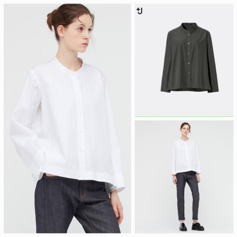 JIL SANDER X UNIQLO +J supima cotton shirt jacket