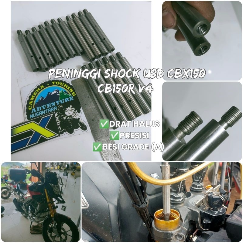 Peninggi depan Shock USD CB150X - CB150R V4
