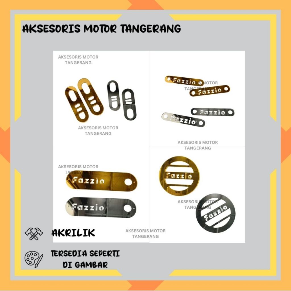 GARNISH AKSESORIS FAZZIO GARNIS AKRILIK MIRROR BODY YAMAHA FAZZIO