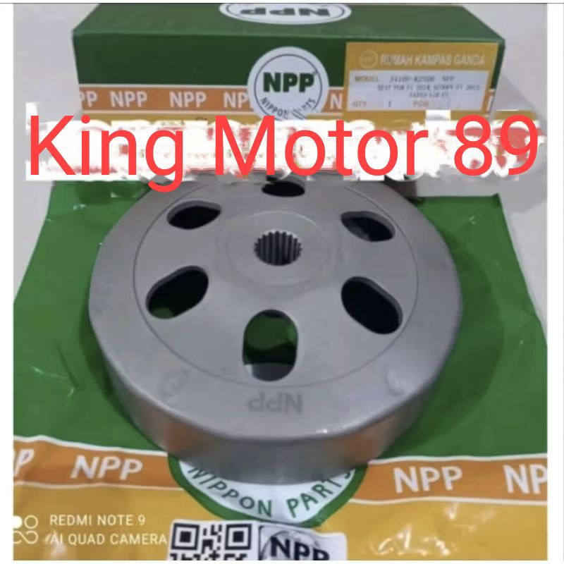 Rumah mangkok kampas kopling ganda otomatis NPP beat fi scoopy fi vario 110 fi f1 pop esp kzl k25 k1