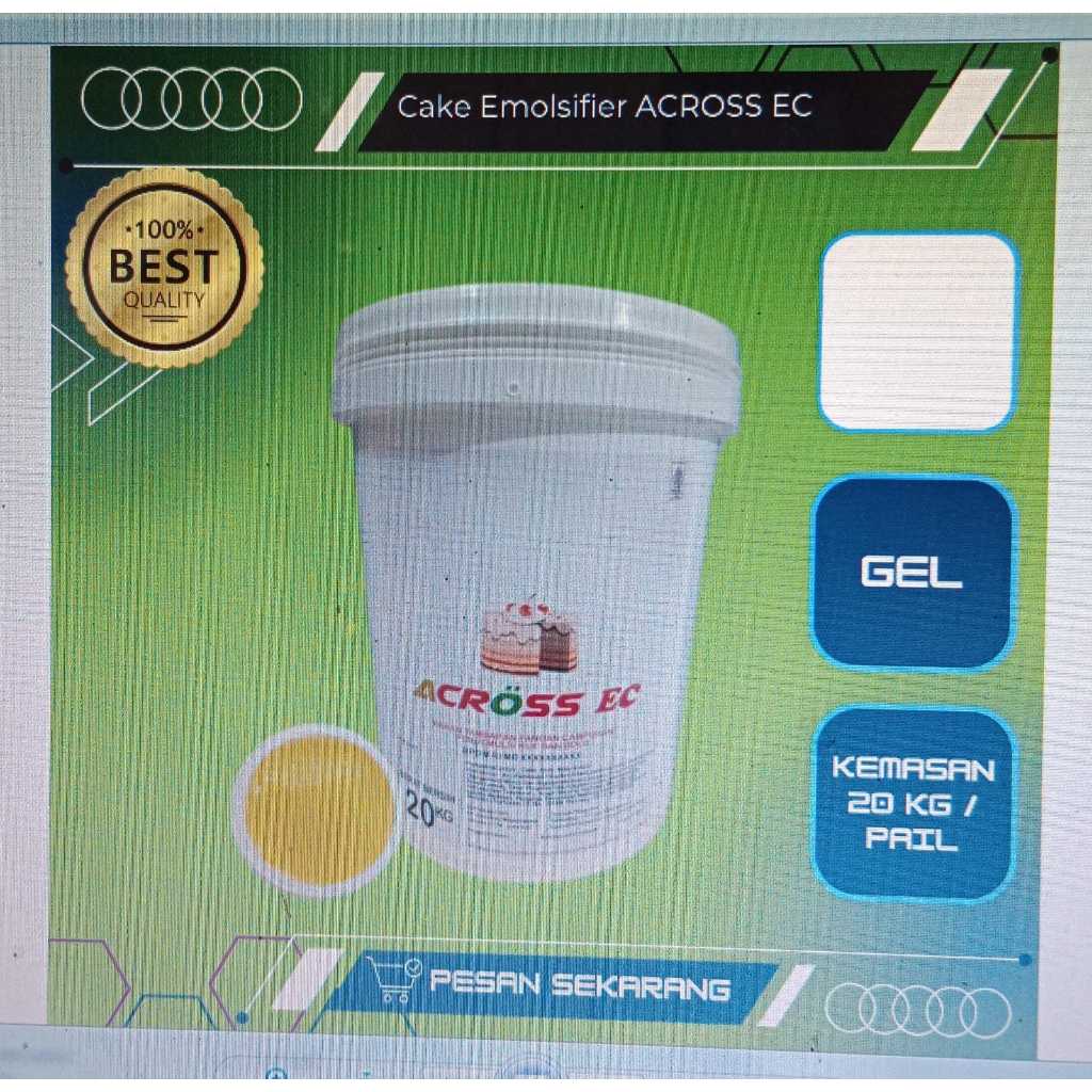 

across - ec cake emulsifier wla 100 gold 05 20 kg / pail