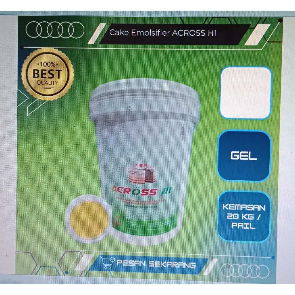 

across - hi cake emulsifier wla 100 gold hi 20 kg / pail