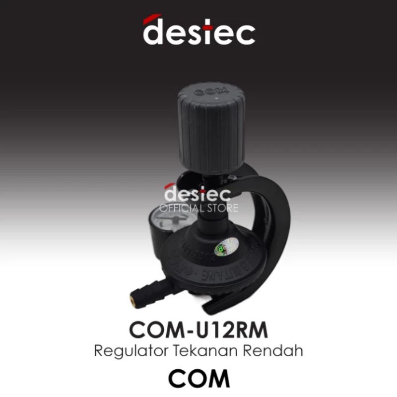 Regulator Gas Destec COM-U12RM Tekanan Rendah dengan Indikator Meter/Regulator gas/Regulator tekanan