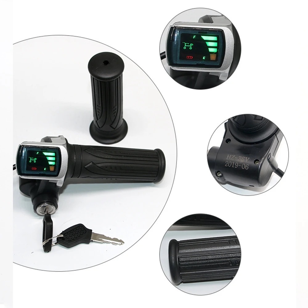 Handle Gas 36/48V Dyu D1 Throttle F-Wheel Kabel Gas Scooter Listrik Sepeda Listrik Skuter Elektrik P