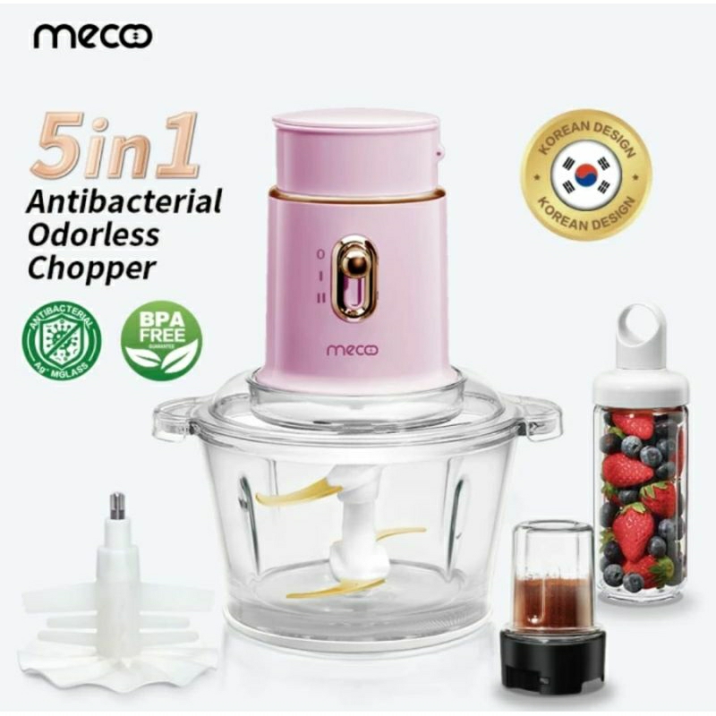 mecco chopper 5 in 1 wn 103 penggiling daging bumbu