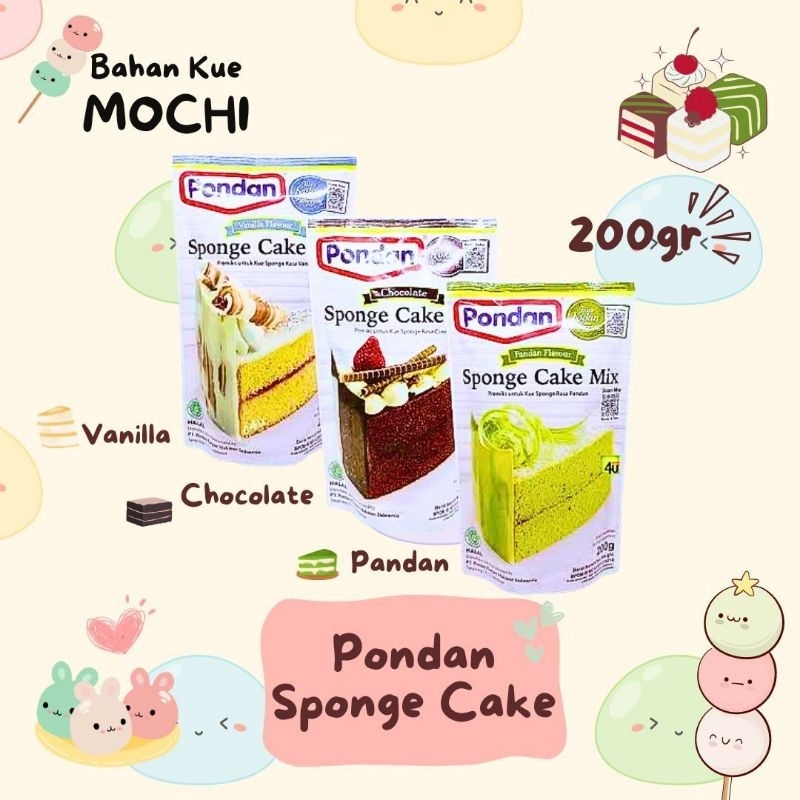 

Pondan Sponge Cake Mix - All Variant