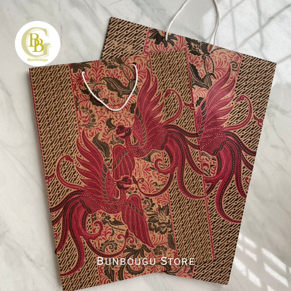 

PAPER BAG KERTAS MOTIF BATIK BURUNG / GOODIE BAG BATIK
