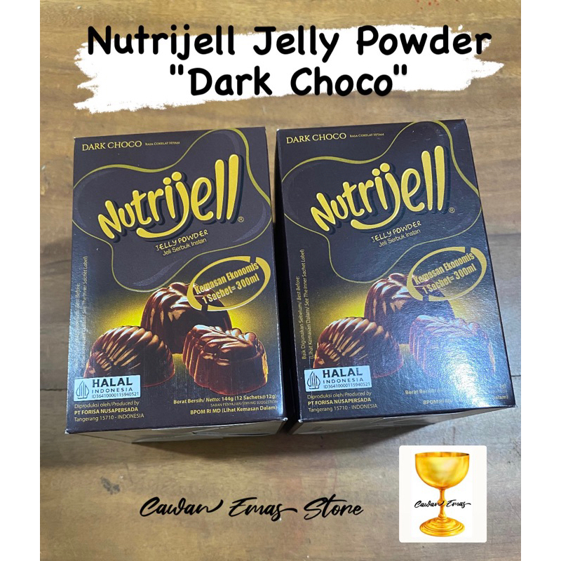 

Nutrijell jelly powder dark choco / Nutrijell dark choco kemasan ekonomis