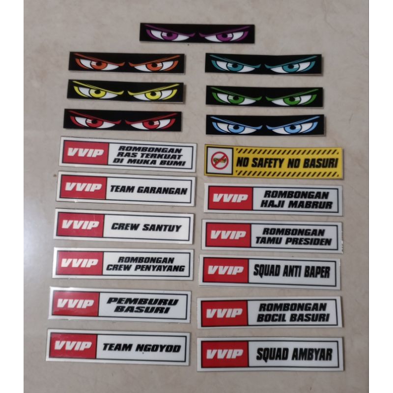 

stiker mata&vvip (19pcs)