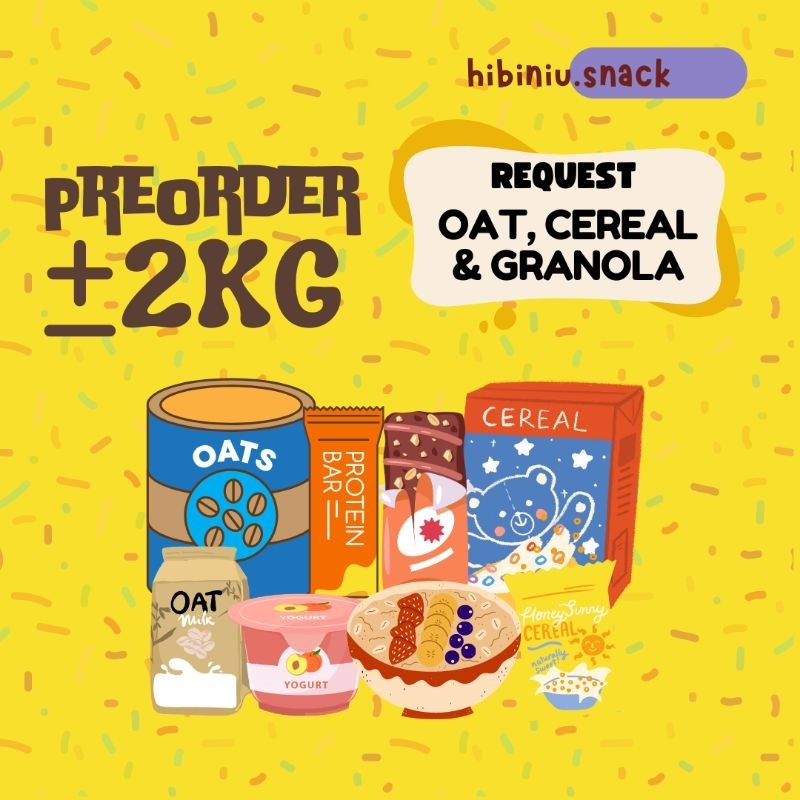 

[HIBINIU] PREORDER ETA 2KG OAT DAN SEREAL