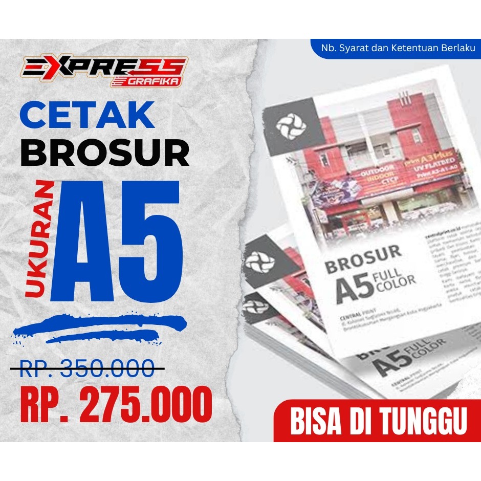

BROSUR /FLYER / SELEBARAN 1 SISI A5