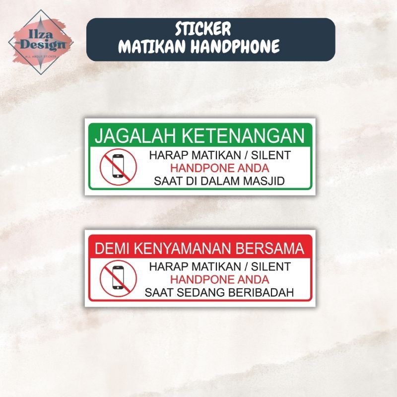 

STICKER MATIKAN HANDPONE SAAT BERIBADAH