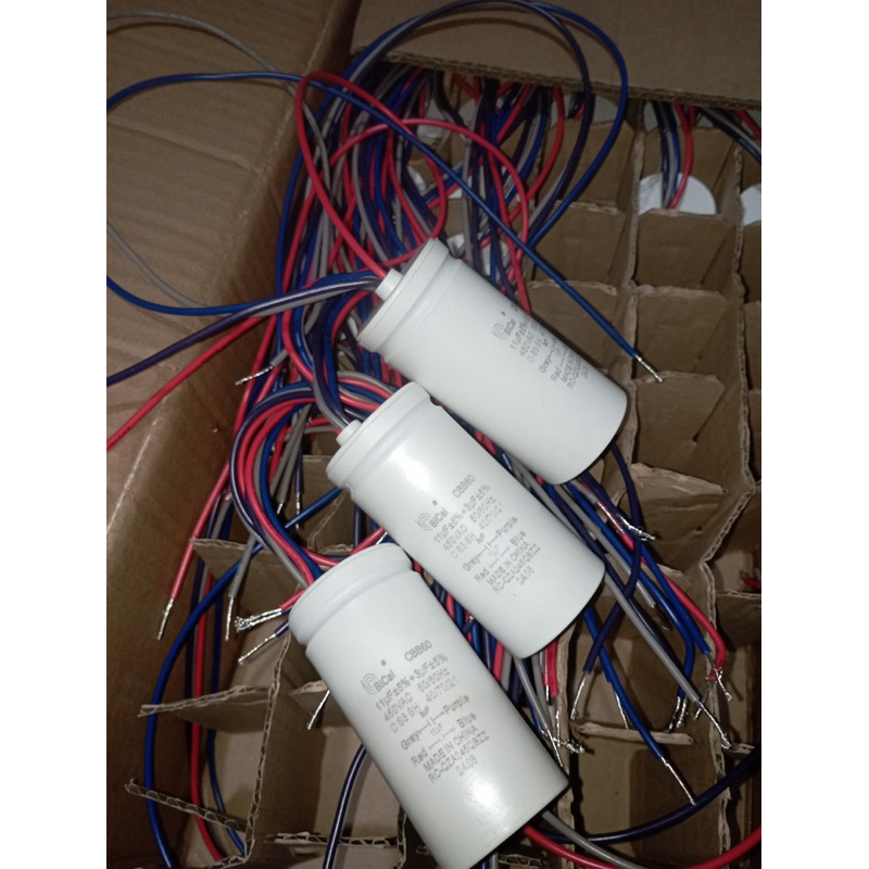CAPASITOR BICAI CBB60 11+3uf ORIGINAL MEREK SHARP