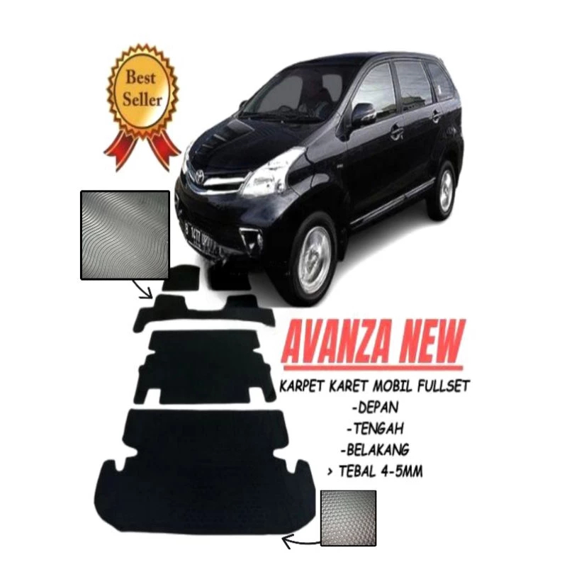 karpet karet toyota avanza 2012 2015 fullset alas kaki kabin avanza 2012 2013 2013 2015