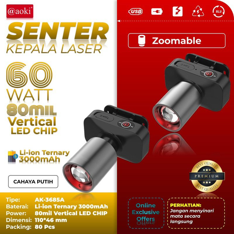 senter Kepala AOKI AK-3685A