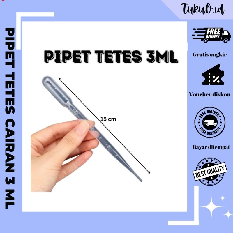 Pipet Tetes Plastik / Pipet Tetes Laboratorium 3Ml