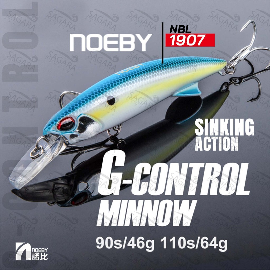 Umpan Casting Minnow Noeby 1907 Minnow Sinking Lure Umpan Pancing