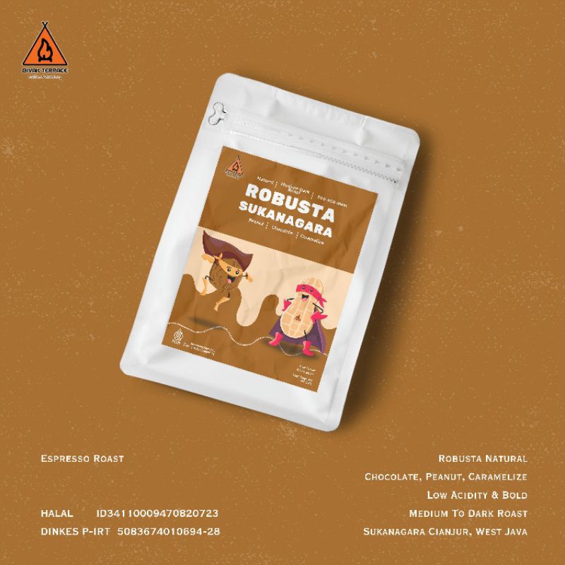 

BIJI KOPI FINE ROBUSTA SUKANAGARA NATURAL - 1KG BIVAK TERRACE COFFFE