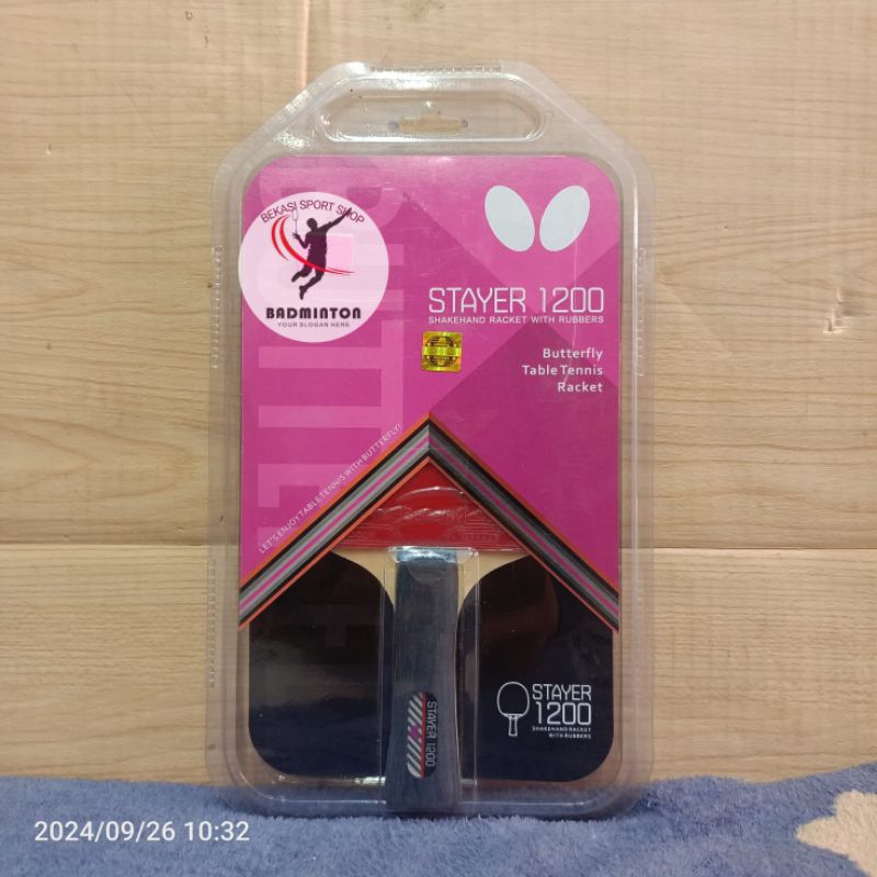 BAT/BED TENIS MEJA BUTTERFLY STAYER 1200 CARBON ORIGINAL