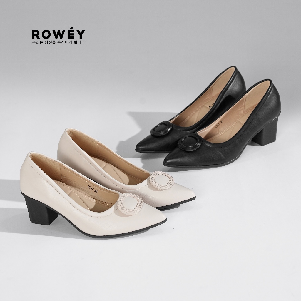 Rowey Sepatu Kerja Wanita Sepatu Pantofel Wanita Korea Vivi