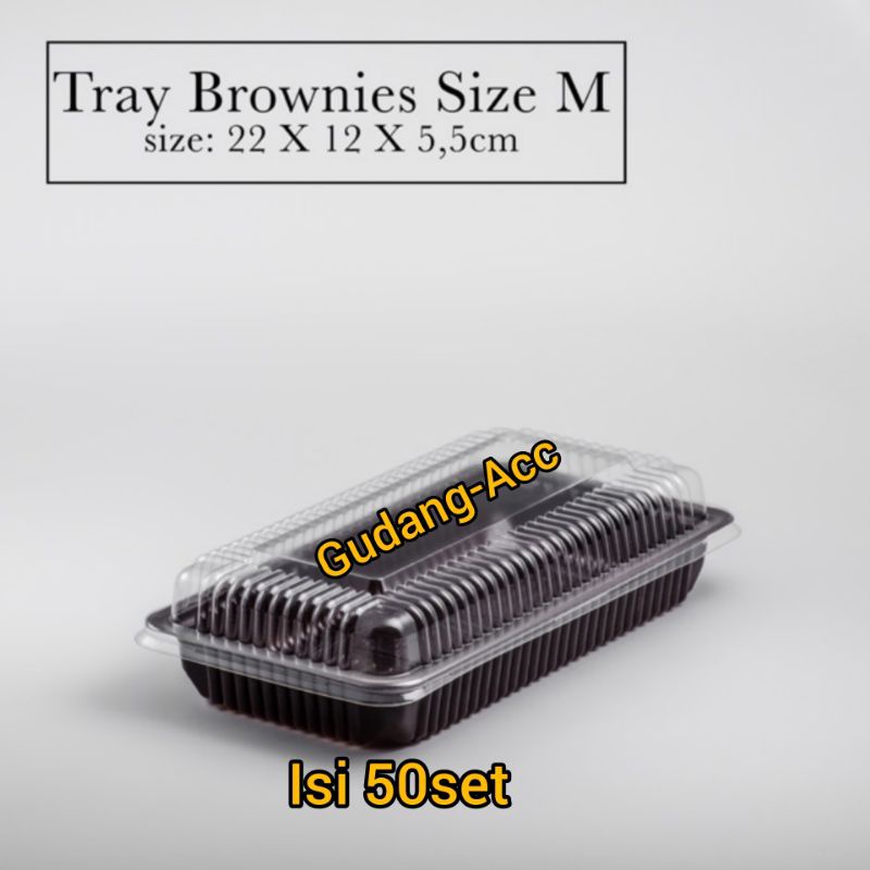 

Mika Tray Box Brownies Kotak Bolu Brownies Sedang M BSM 5Pcs