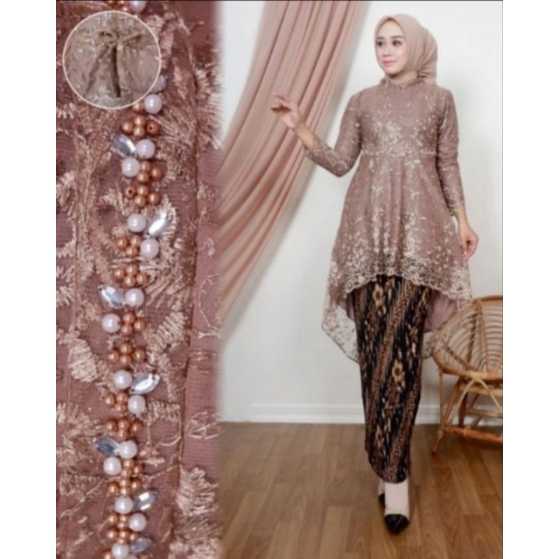 ATASAN SAJA YAA ATASAN KEBAYA TUNIK TULLE LESTI KEJORA CANTIK MODERN / ATASAN KEBAYA TERLARIS KEKINI