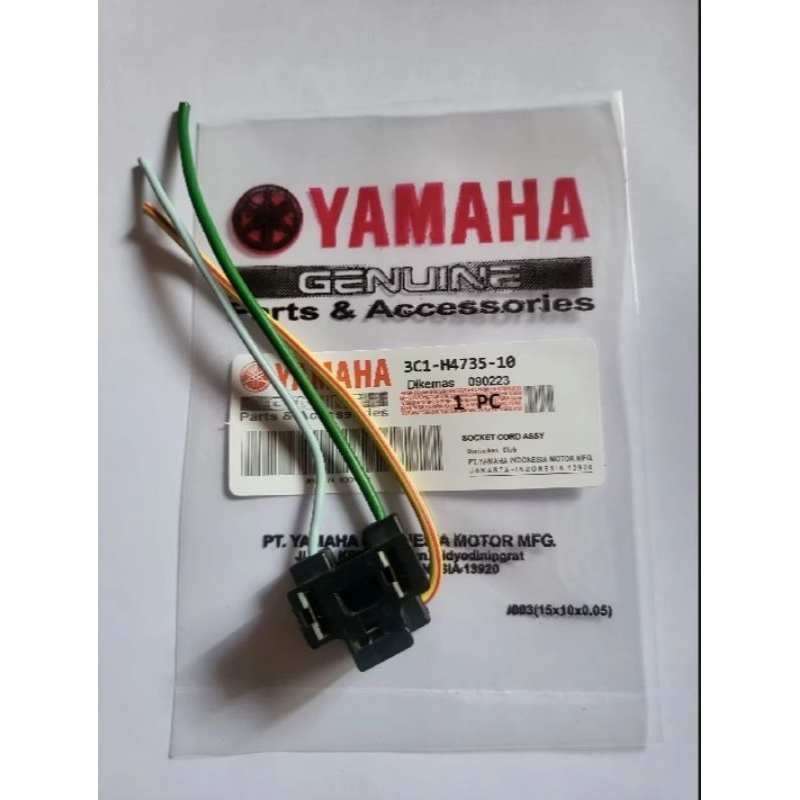 FITTING LAMPU vixion lama vixion baru jupiter mx king Socket SOKET FITING  LAMPU DEPAN BOHLAM MOTOR 