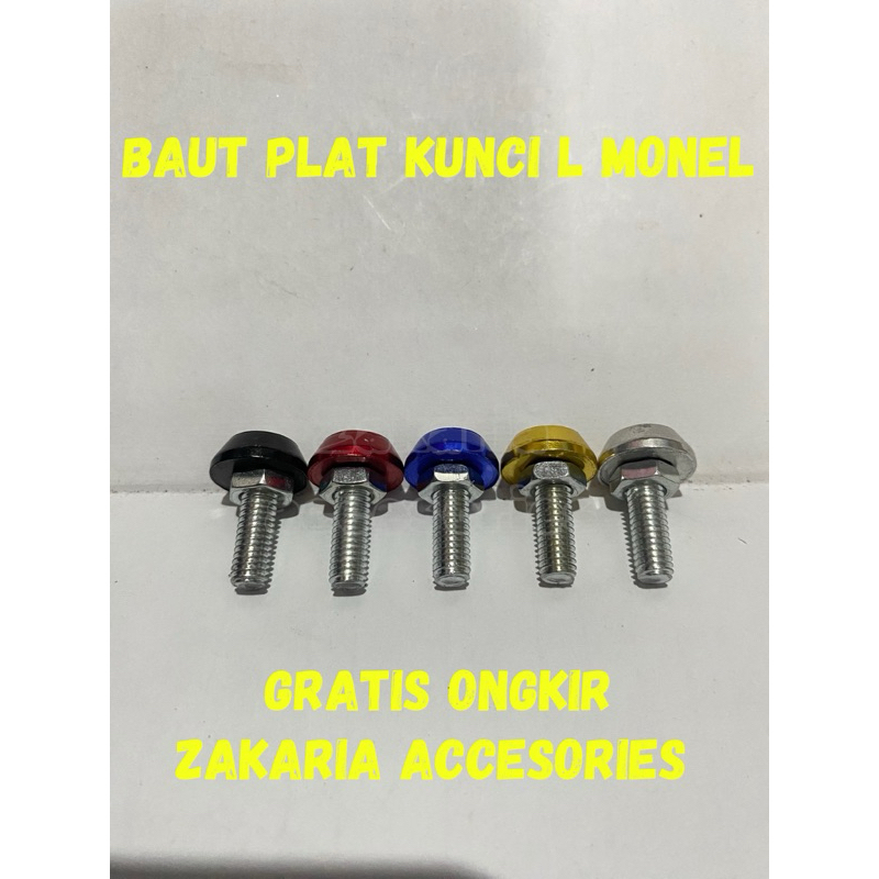 BAUT PLAT NOMOR MOTOR VARIASI THAILOOK DRAT 10an KUNCI L