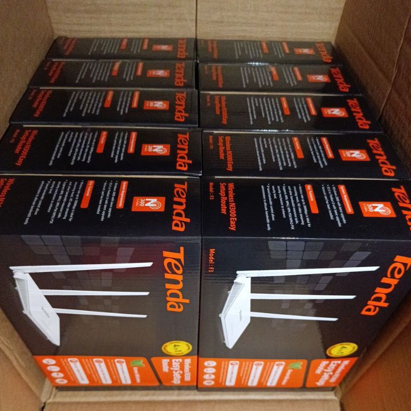 Tenda F3 Router 300Mbps 3 Antenna 5dBi 10pc