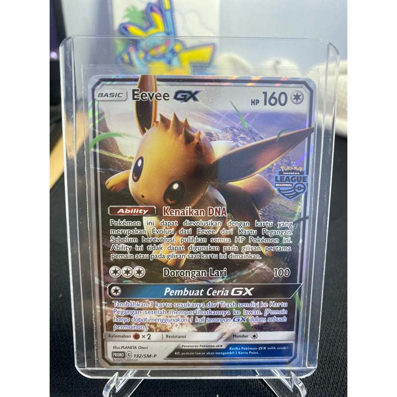Kartu TCG - Eevee GX Promo - Pokemon League Indonesia