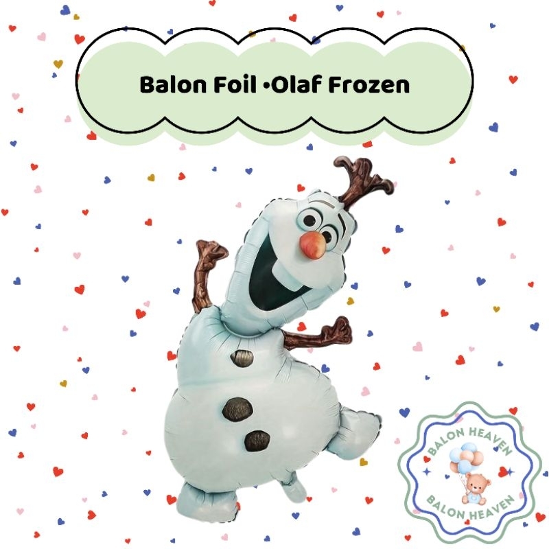 Balon Foil Olaf | Balon Foil Frozen Karakter