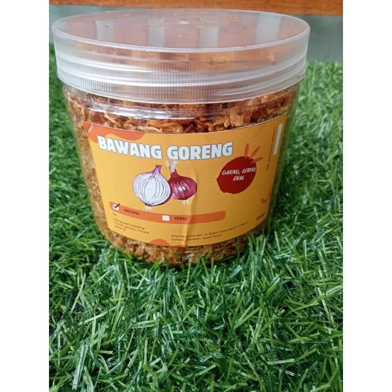 

Bawang goreng brebes asli tanpa campuran tepung