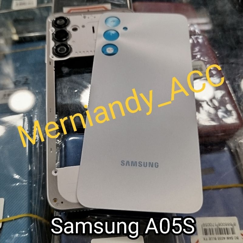 Cessing hausing fullset Samsung A05S Backdor + Tulang bazzel tutup mesin