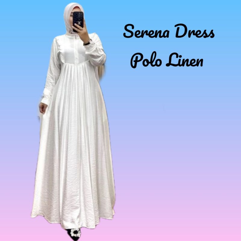 Gamis Putih Dan Hitam Cringkel Airflow Series Salsa Dress, Elisa Dress, Lotus Dress, Mona Dress, Ser