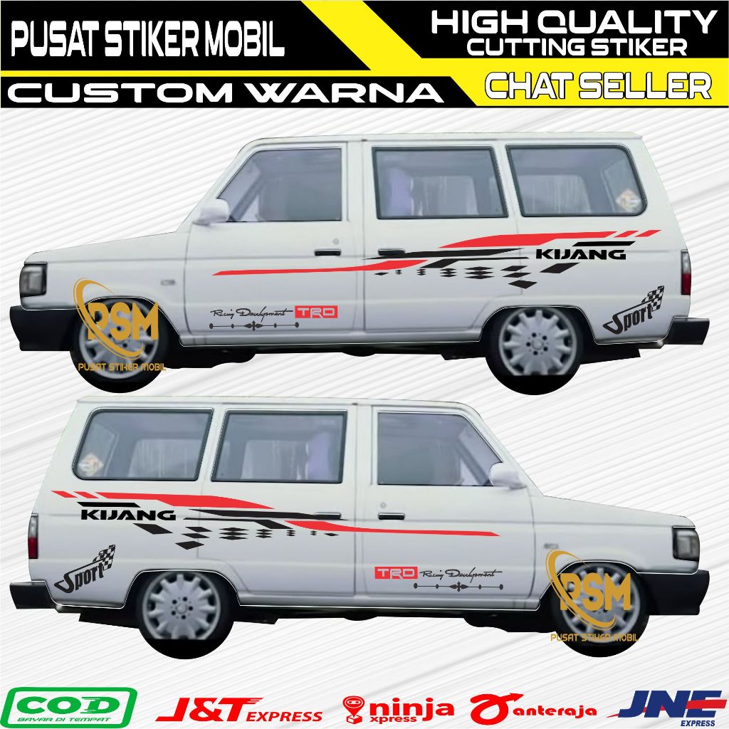 Stiker Mobil Kijang Super Stiker Body Kijang Super Stiker Kijang Super kijang kotak terbaru murah