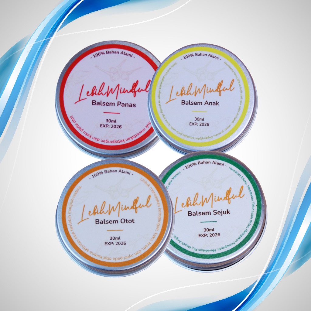 Balsem Otot Balsem Dingin Balsem Anak Balsem Oles panas Mindful