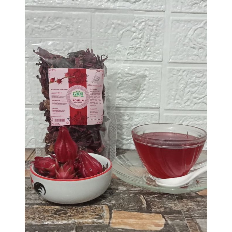 

Bunga Rosella Merah/Hibicuss Tea/Solusi Kolesterol, Darah Tinggi, Gula Darah - PIRT/ GKN-30gr