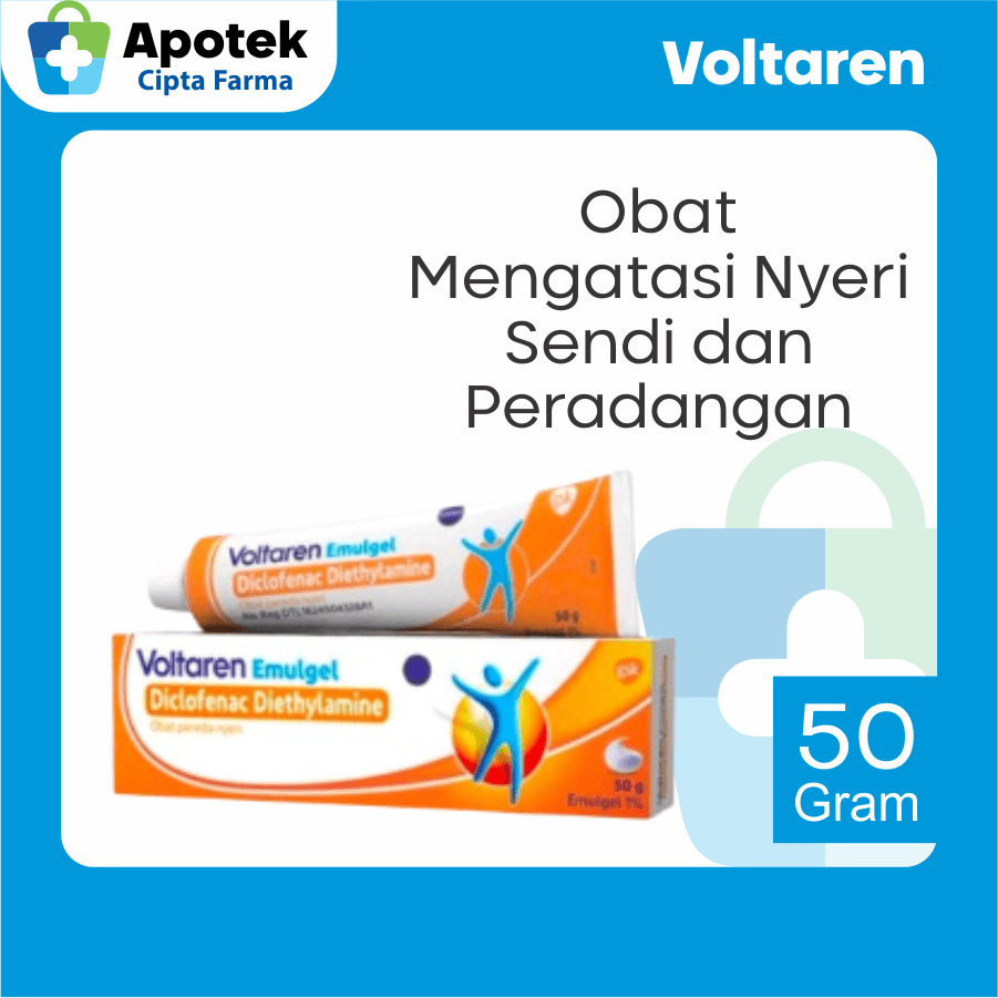 Voltaren Emulgel 50 Gr Obat Oles Obat Reumatik Obat Nyeri Sendi Nyeri Otot Diclofenac