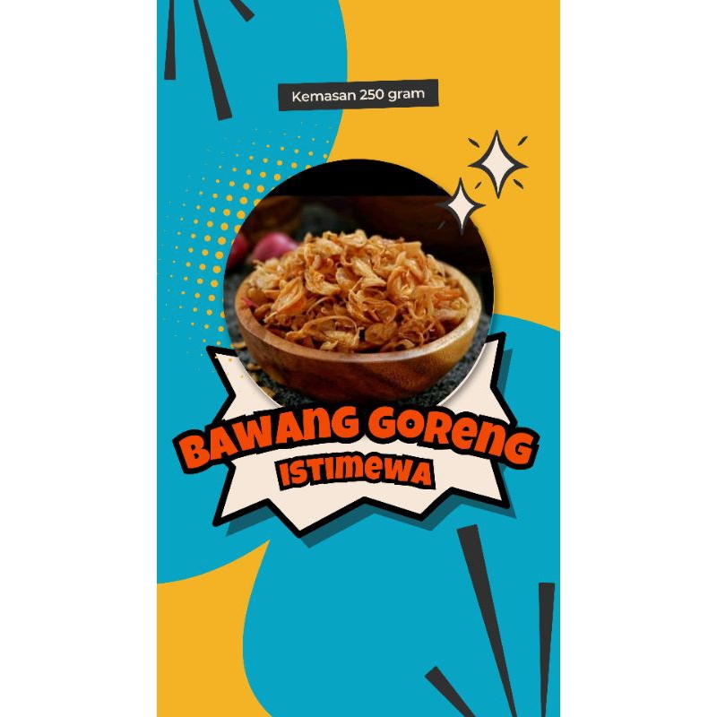 

bawang goreng kemasan 50gram kemasan poct
