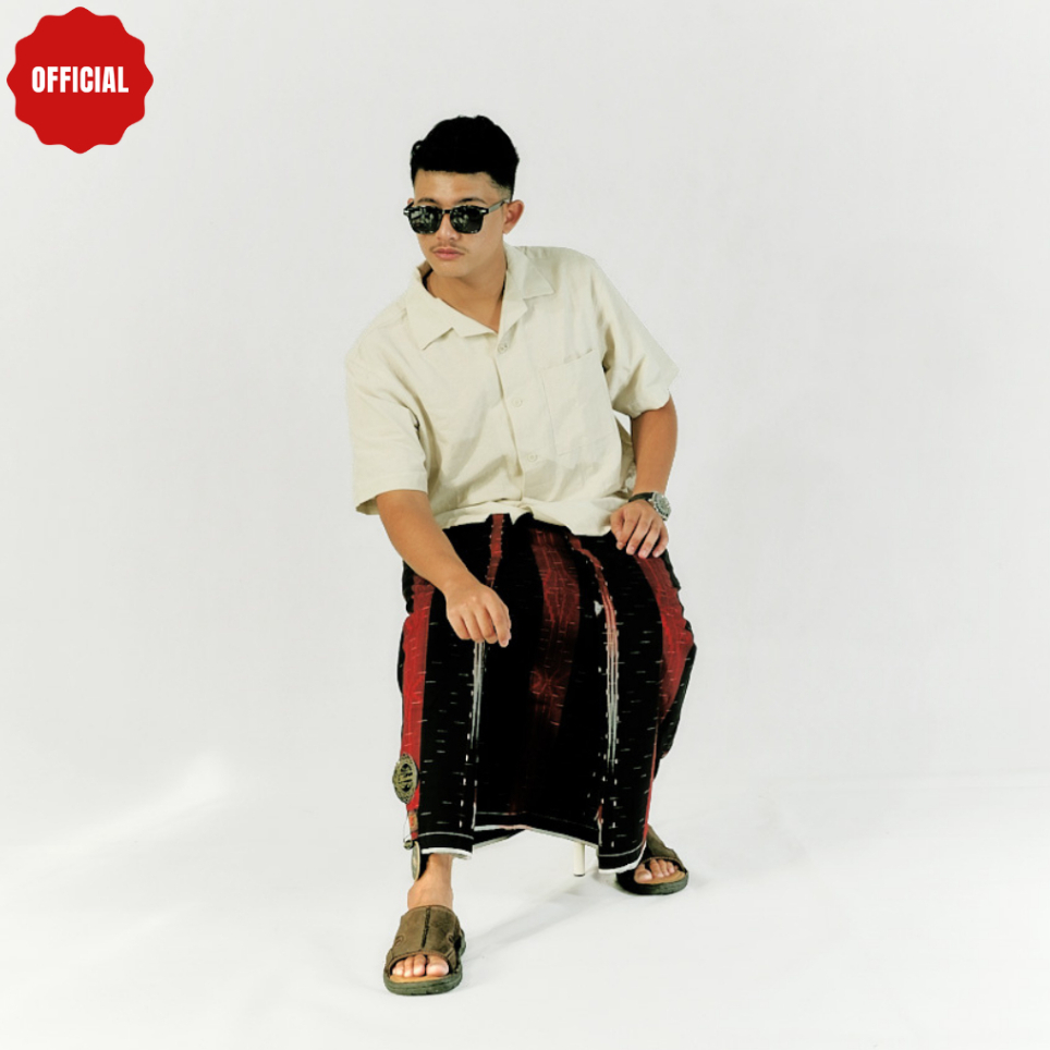 Sarung KETJUBUNG RED CLASSIC Motif TCW (Timbul Creep Warna)